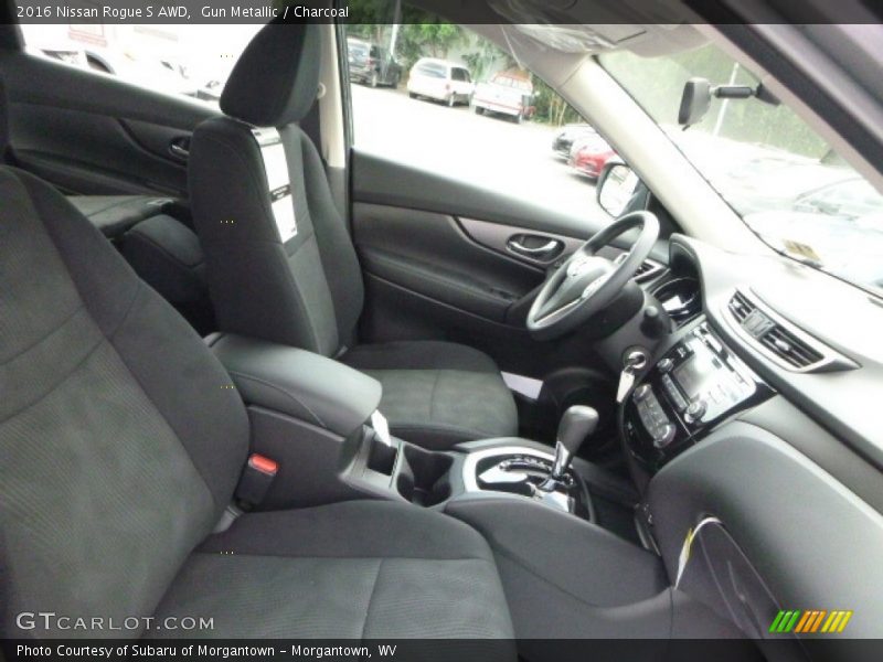 Gun Metallic / Charcoal 2016 Nissan Rogue S AWD