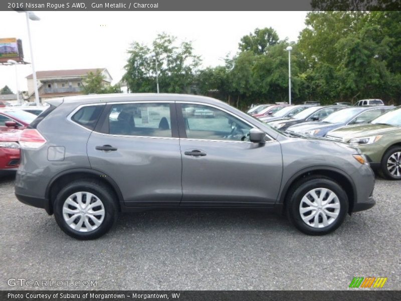 Gun Metallic / Charcoal 2016 Nissan Rogue S AWD