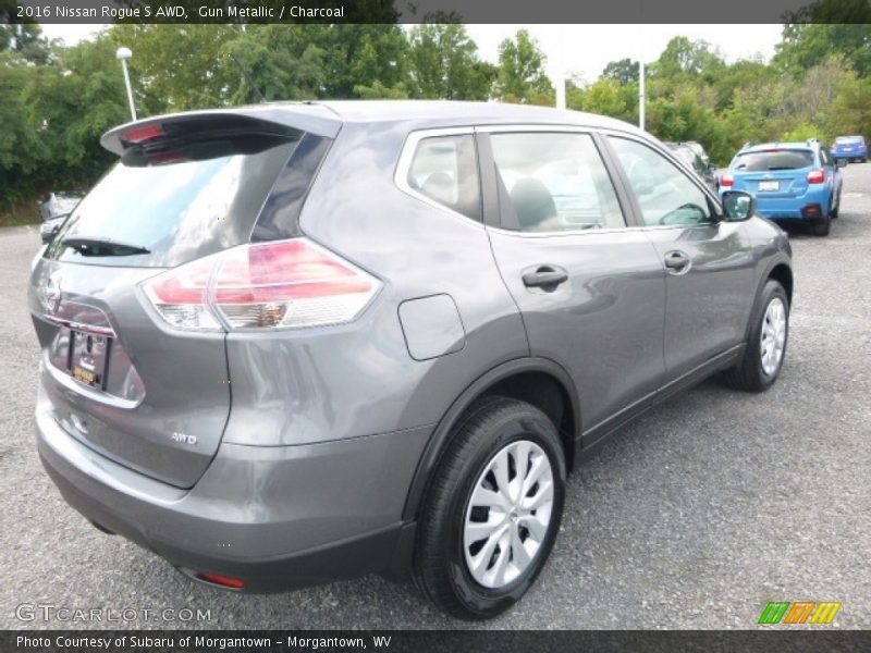 Gun Metallic / Charcoal 2016 Nissan Rogue S AWD