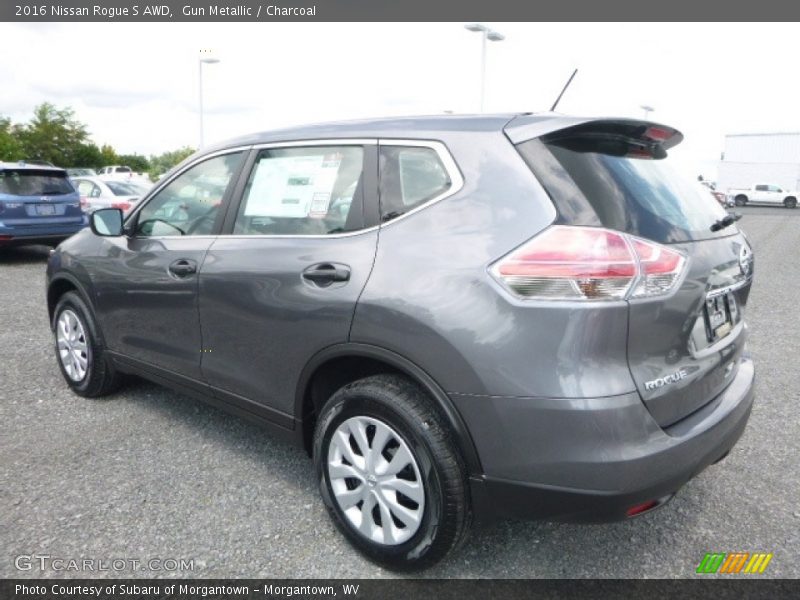 Gun Metallic / Charcoal 2016 Nissan Rogue S AWD