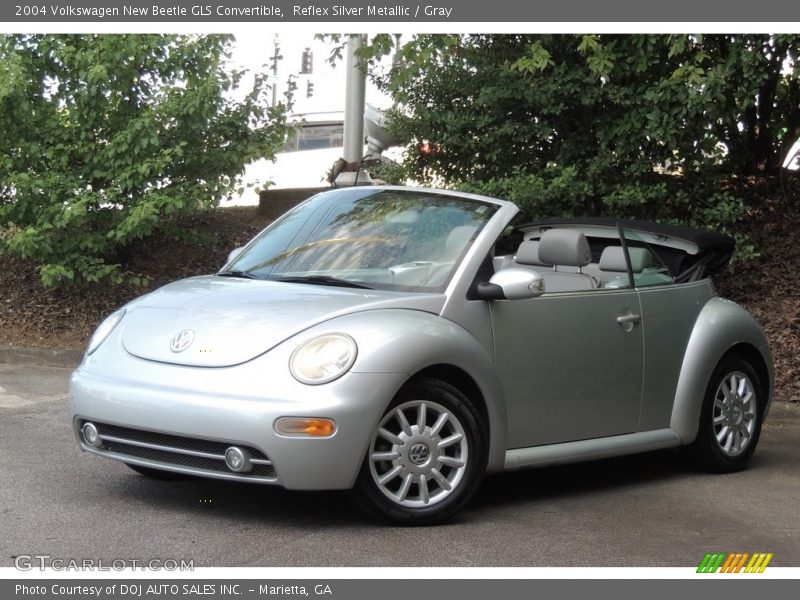 Reflex Silver Metallic / Gray 2004 Volkswagen New Beetle GLS Convertible