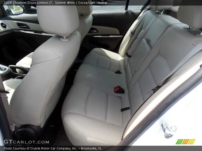 Summit White / Cocoa/Light Neutral 2016 Chevrolet Cruze Limited LT