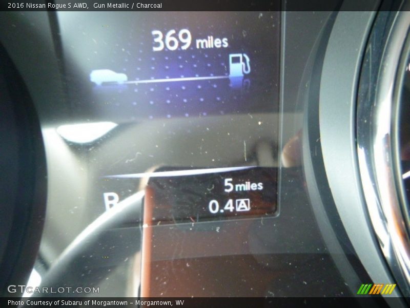 Gun Metallic / Charcoal 2016 Nissan Rogue S AWD