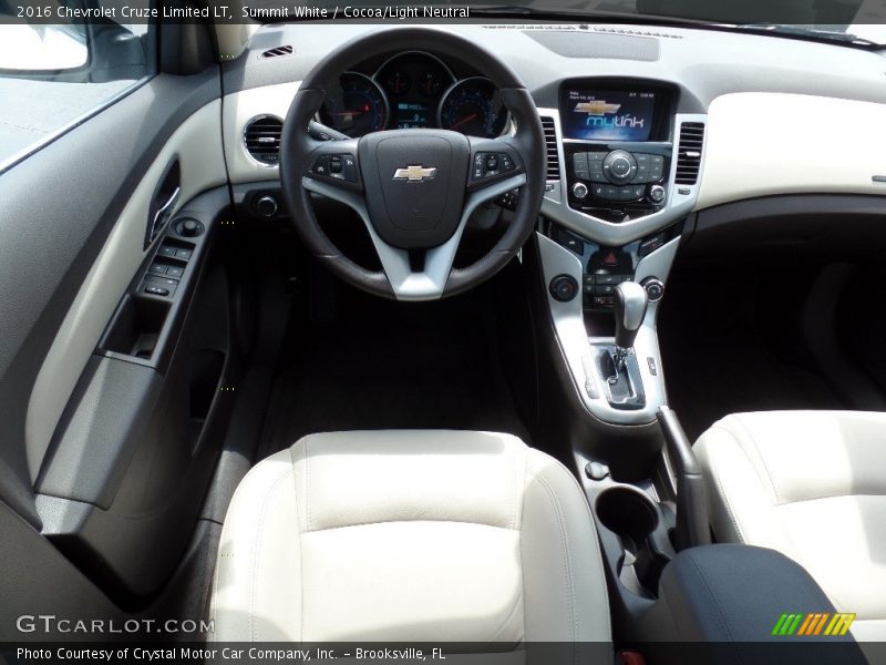 Summit White / Cocoa/Light Neutral 2016 Chevrolet Cruze Limited LT