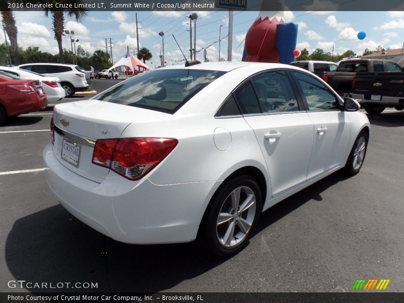 Summit White / Cocoa/Light Neutral 2016 Chevrolet Cruze Limited LT