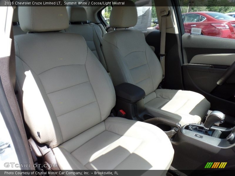 Summit White / Cocoa/Light Neutral 2016 Chevrolet Cruze Limited LT