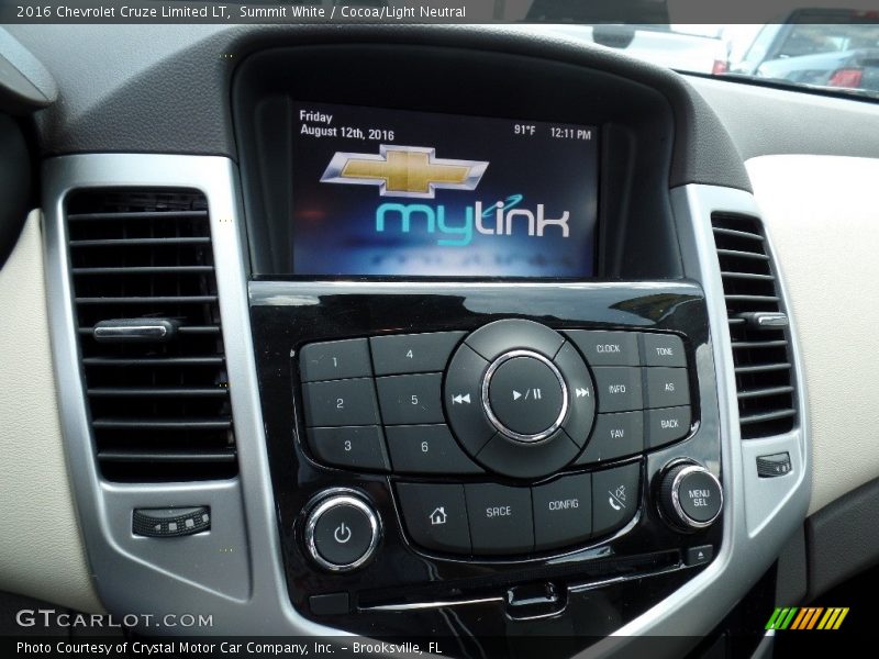 Summit White / Cocoa/Light Neutral 2016 Chevrolet Cruze Limited LT