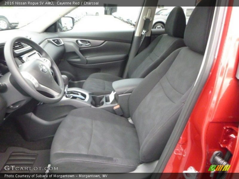 Cayenne Red / Charcoal 2016 Nissan Rogue SV AWD