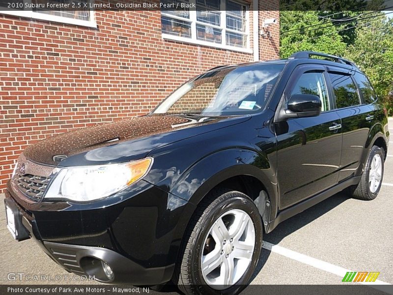 Obsidian Black Pearl / Black 2010 Subaru Forester 2.5 X Limited