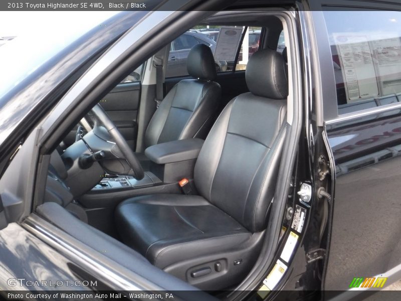 Black / Black 2013 Toyota Highlander SE 4WD
