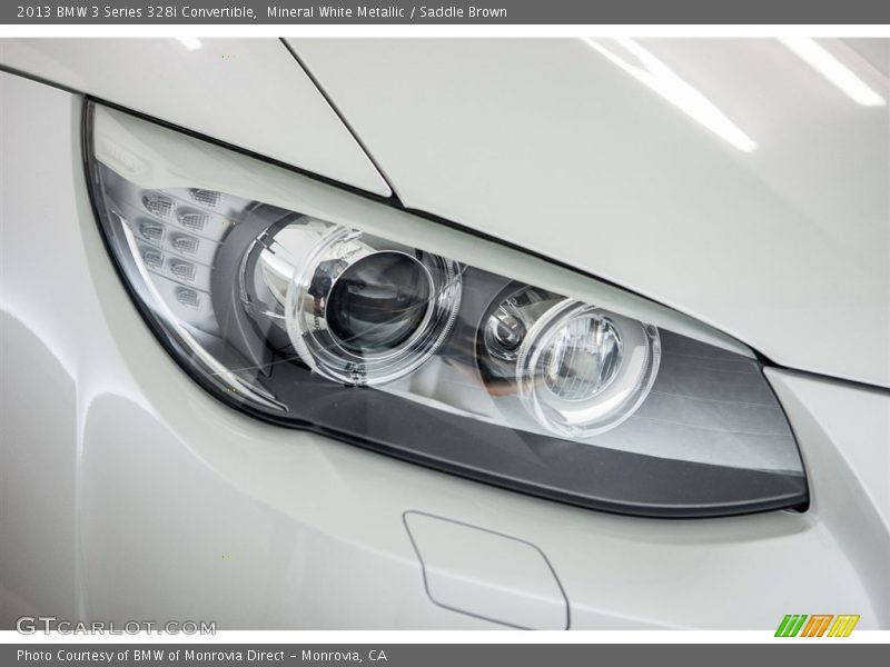 Mineral White Metallic / Saddle Brown 2013 BMW 3 Series 328i Convertible