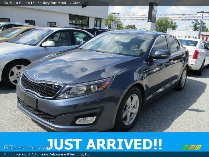 Smokey Blue Metallic / Gray 2015 Kia Optima LX