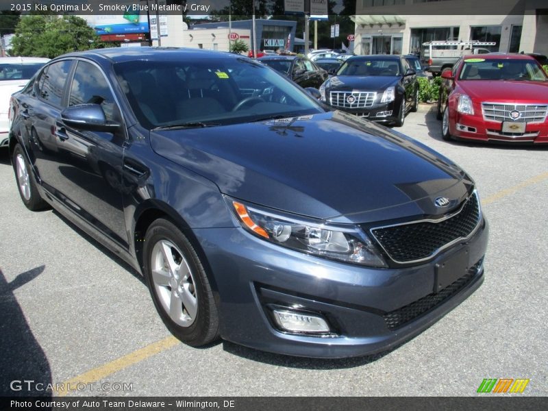 Smokey Blue Metallic / Gray 2015 Kia Optima LX