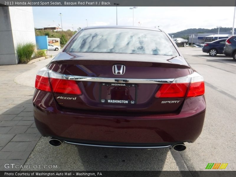 Basque Red Pearl II / Black 2013 Honda Accord Sport Sedan