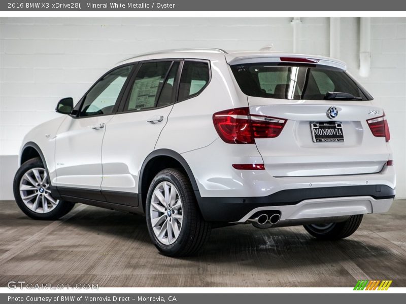 Mineral White Metallic / Oyster 2016 BMW X3 xDrive28i