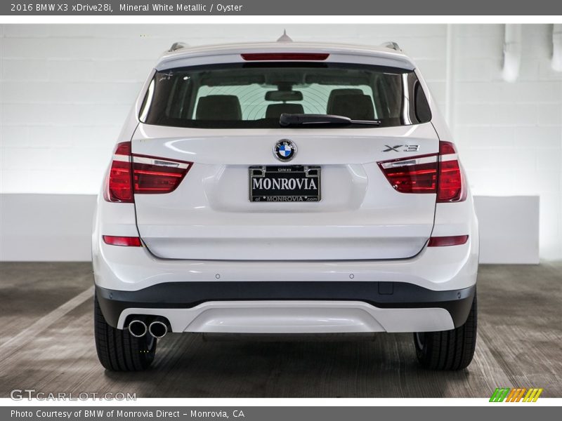 Mineral White Metallic / Oyster 2016 BMW X3 xDrive28i