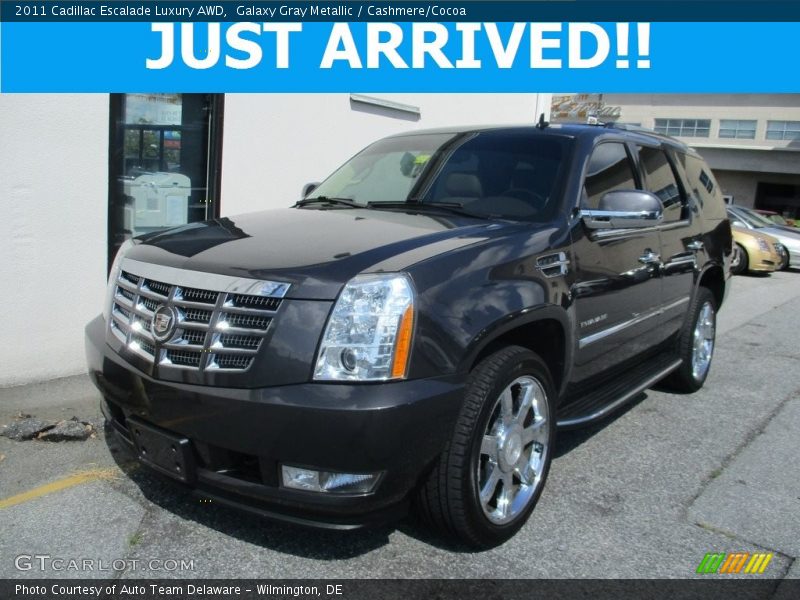 Galaxy Gray Metallic / Cashmere/Cocoa 2011 Cadillac Escalade Luxury AWD