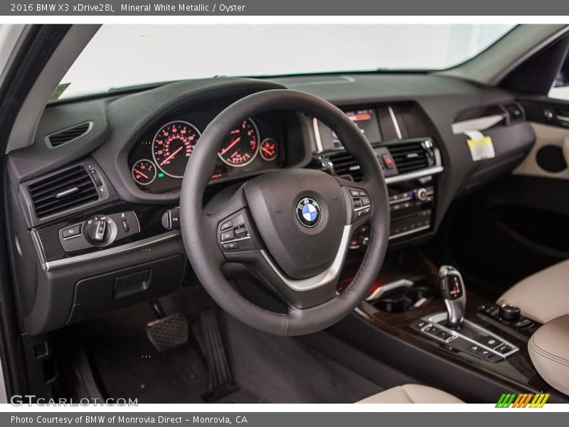 Mineral White Metallic / Oyster 2016 BMW X3 xDrive28i