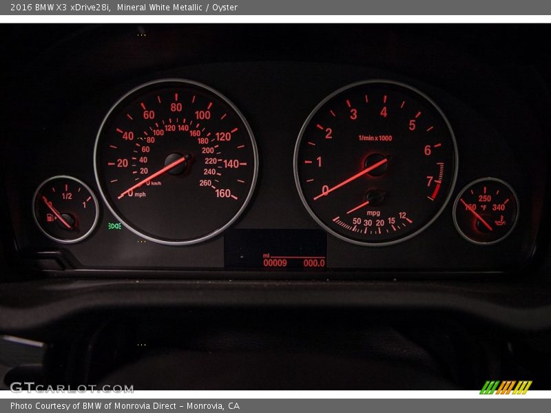 Mineral White Metallic / Oyster 2016 BMW X3 xDrive28i