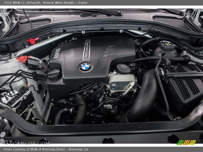 Mineral White Metallic / Oyster 2016 BMW X3 xDrive28i