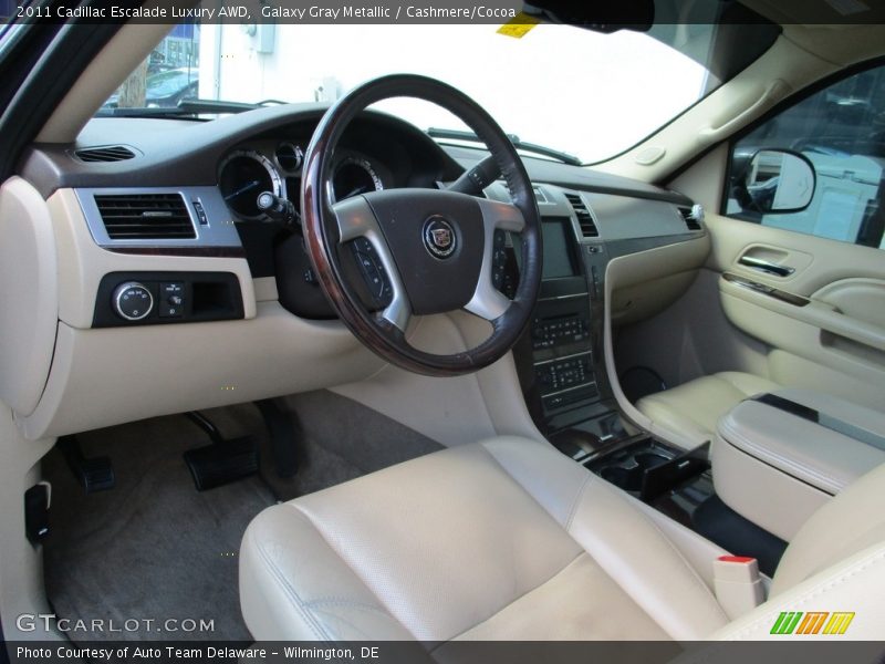 Galaxy Gray Metallic / Cashmere/Cocoa 2011 Cadillac Escalade Luxury AWD