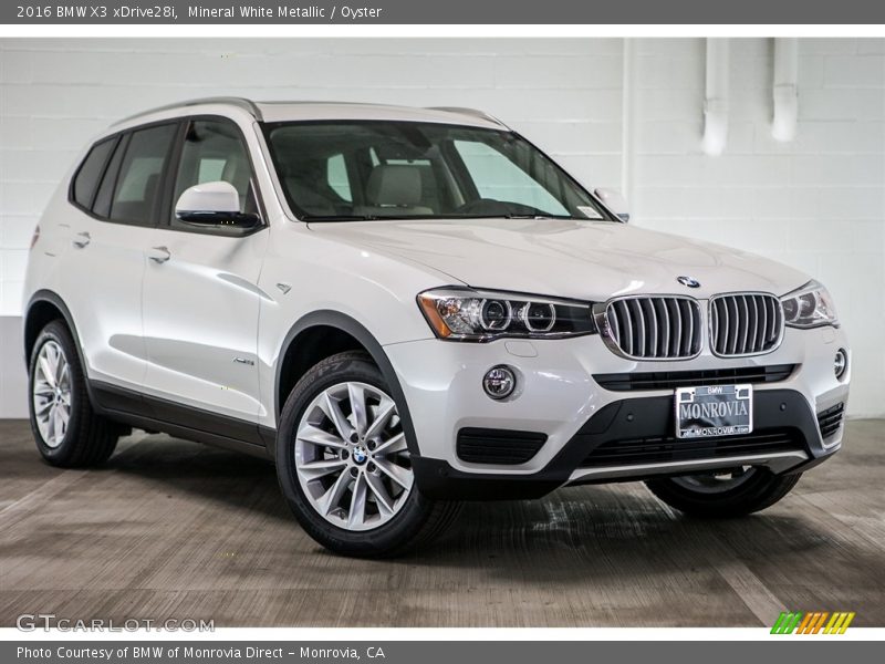 Mineral White Metallic / Oyster 2016 BMW X3 xDrive28i