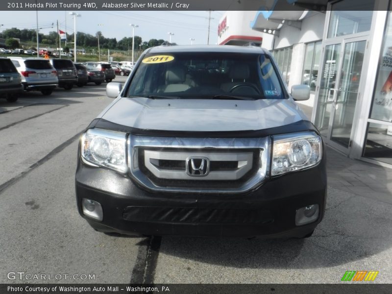 Alabaster Silver Metallic / Gray 2011 Honda Pilot Touring 4WD