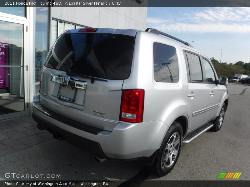 Alabaster Silver Metallic / Gray 2011 Honda Pilot Touring 4WD