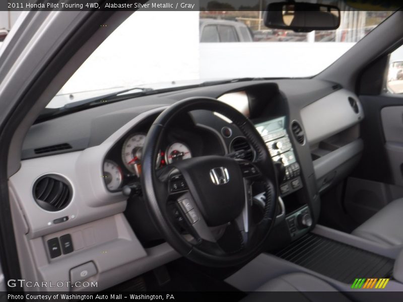 Alabaster Silver Metallic / Gray 2011 Honda Pilot Touring 4WD