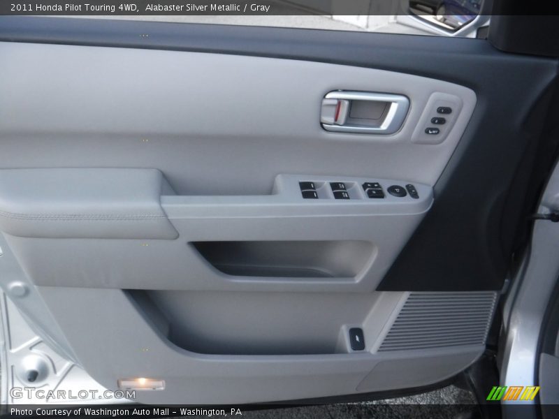 Alabaster Silver Metallic / Gray 2011 Honda Pilot Touring 4WD