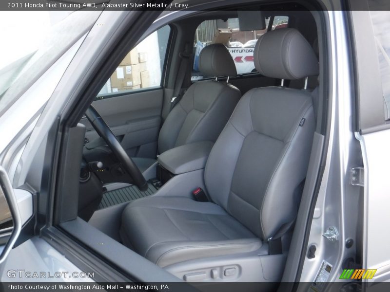 Alabaster Silver Metallic / Gray 2011 Honda Pilot Touring 4WD