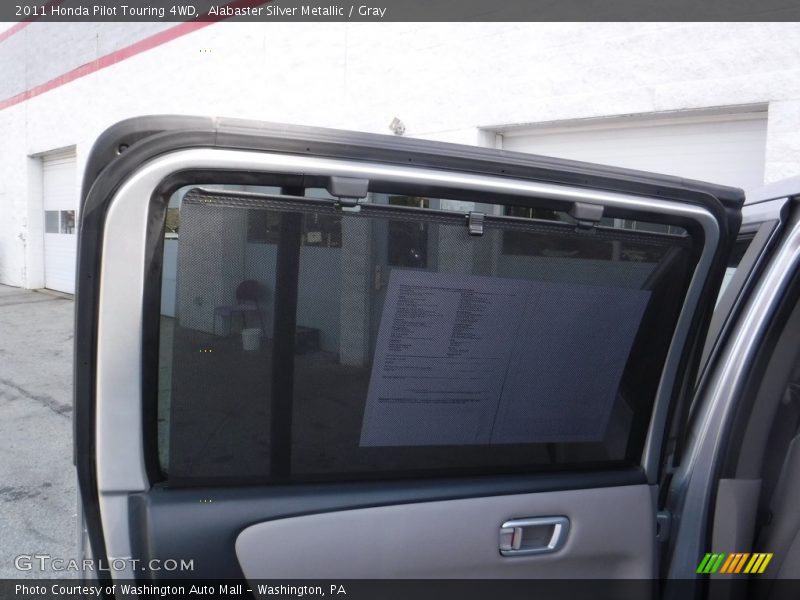 Alabaster Silver Metallic / Gray 2011 Honda Pilot Touring 4WD