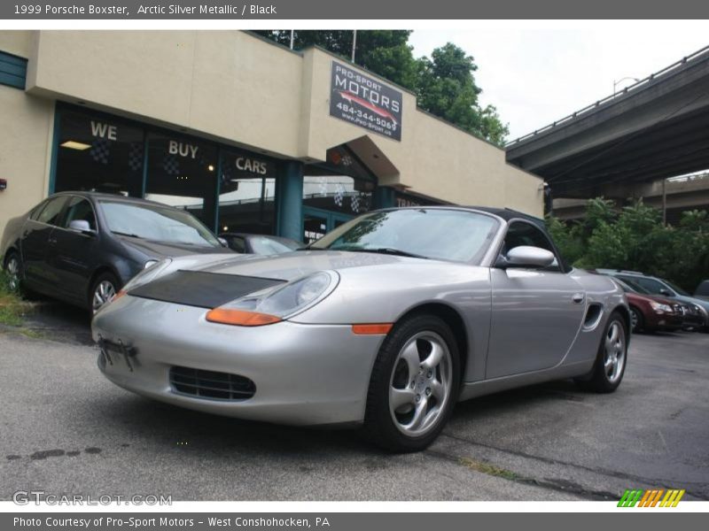 Arctic Silver Metallic / Black 1999 Porsche Boxster