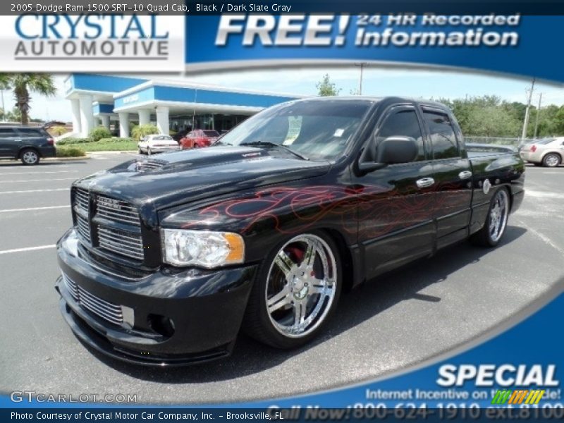 Black / Dark Slate Gray 2005 Dodge Ram 1500 SRT-10 Quad Cab