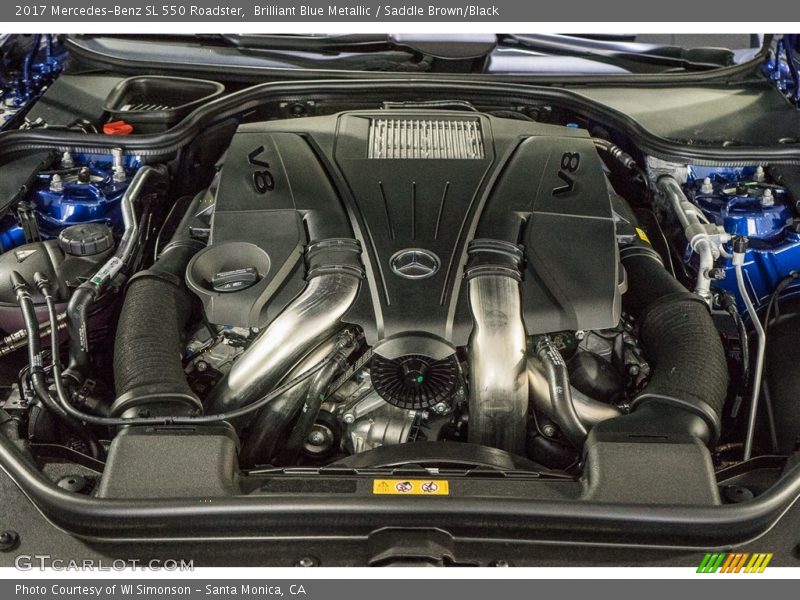  2017 SL 550 Roadster Engine - 4.7 Liter DI biturbo DOHC 32-Valve VVT V8