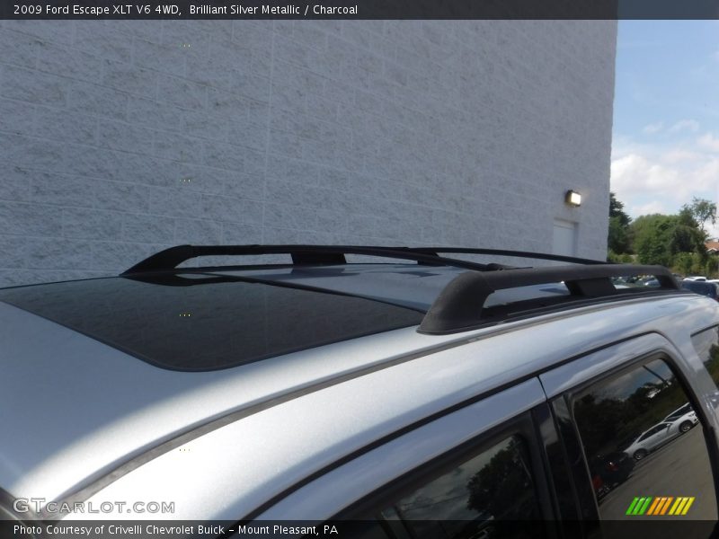 Brilliant Silver Metallic / Charcoal 2009 Ford Escape XLT V6 4WD