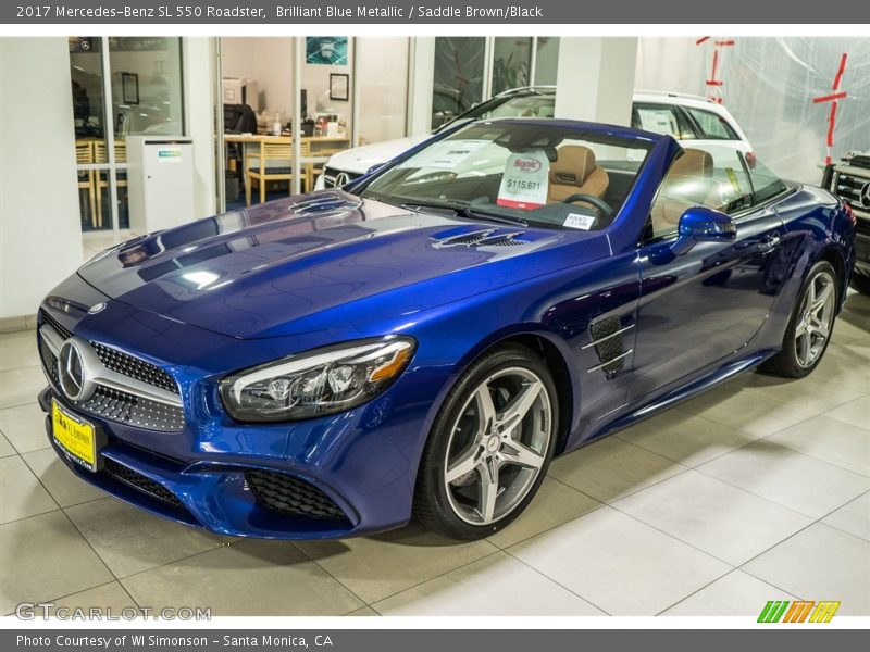Front 3/4 View of 2017 SL 550 Roadster