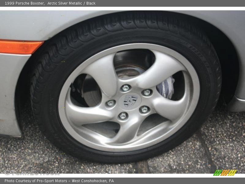 Arctic Silver Metallic / Black 1999 Porsche Boxster