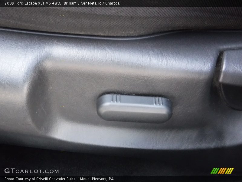 Brilliant Silver Metallic / Charcoal 2009 Ford Escape XLT V6 4WD