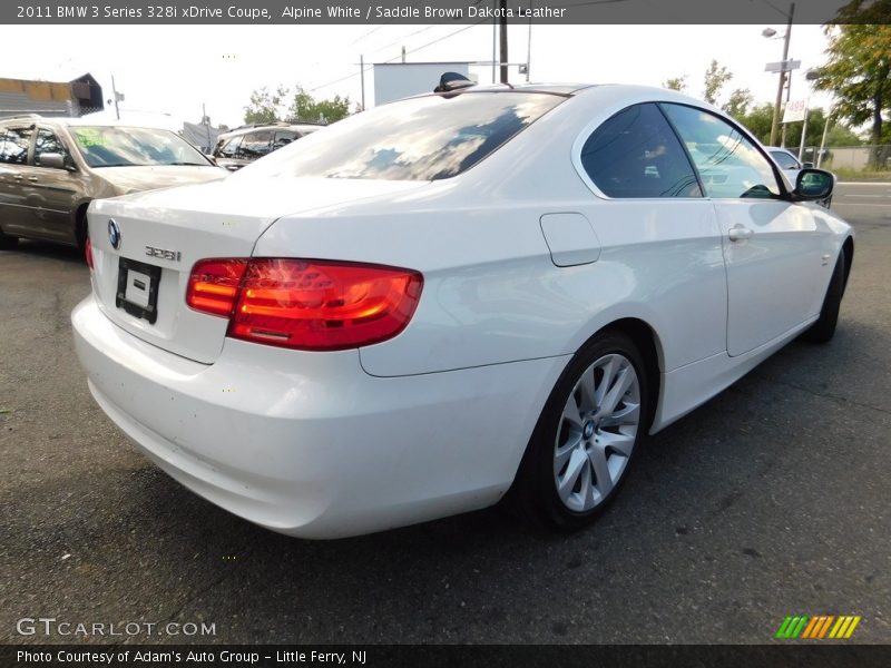 Alpine White / Saddle Brown Dakota Leather 2011 BMW 3 Series 328i xDrive Coupe