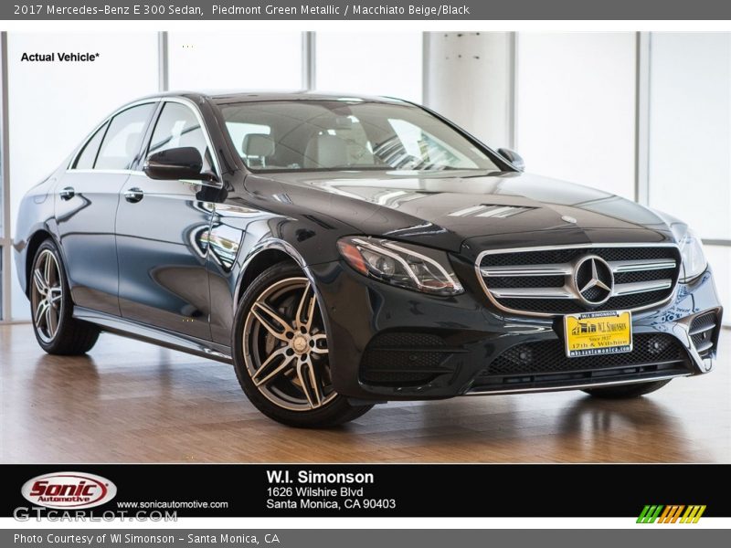 Piedmont Green Metallic / Macchiato Beige/Black 2017 Mercedes-Benz E 300 Sedan