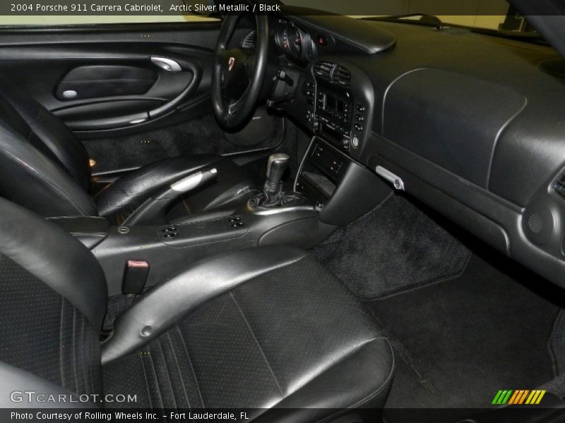 Arctic Silver Metallic / Black 2004 Porsche 911 Carrera Cabriolet