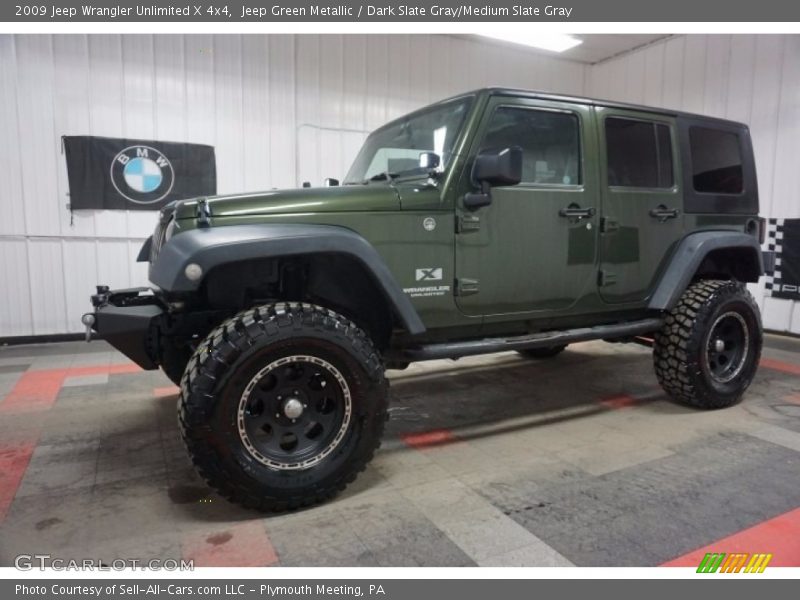 Jeep Green Metallic / Dark Slate Gray/Medium Slate Gray 2009 Jeep Wrangler Unlimited X 4x4