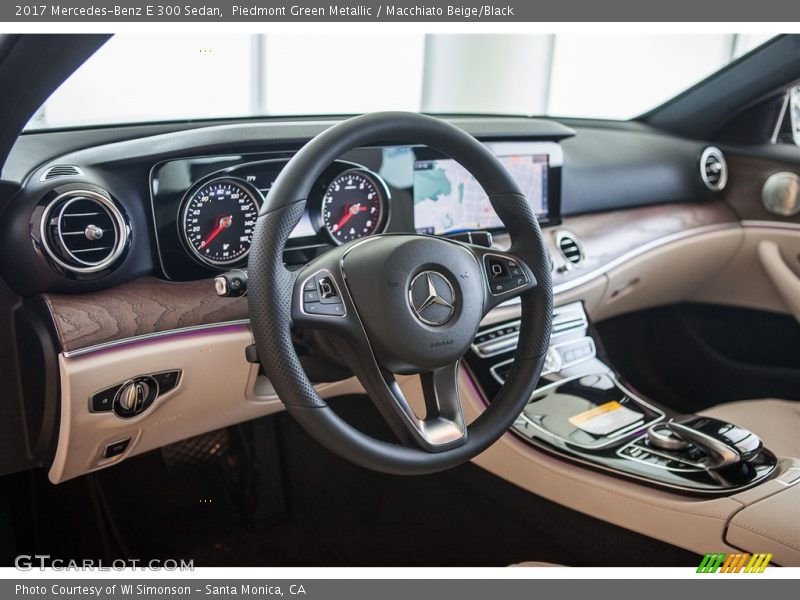 Piedmont Green Metallic / Macchiato Beige/Black 2017 Mercedes-Benz E 300 Sedan