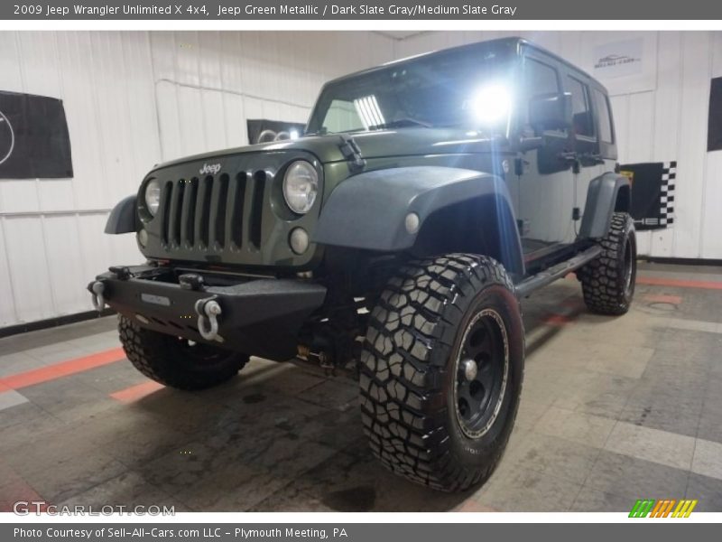 Jeep Green Metallic / Dark Slate Gray/Medium Slate Gray 2009 Jeep Wrangler Unlimited X 4x4