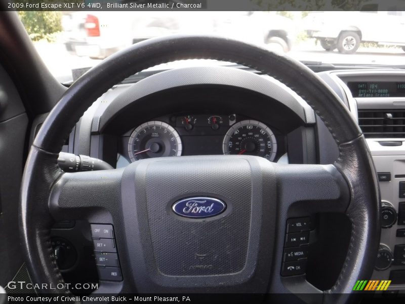 Brilliant Silver Metallic / Charcoal 2009 Ford Escape XLT V6 4WD