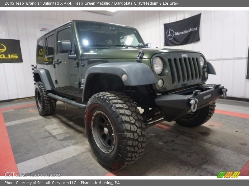 Jeep Green Metallic / Dark Slate Gray/Medium Slate Gray 2009 Jeep Wrangler Unlimited X 4x4