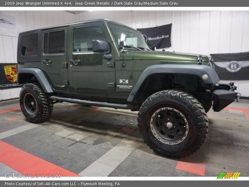 Jeep Green Metallic / Dark Slate Gray/Medium Slate Gray 2009 Jeep Wrangler Unlimited X 4x4