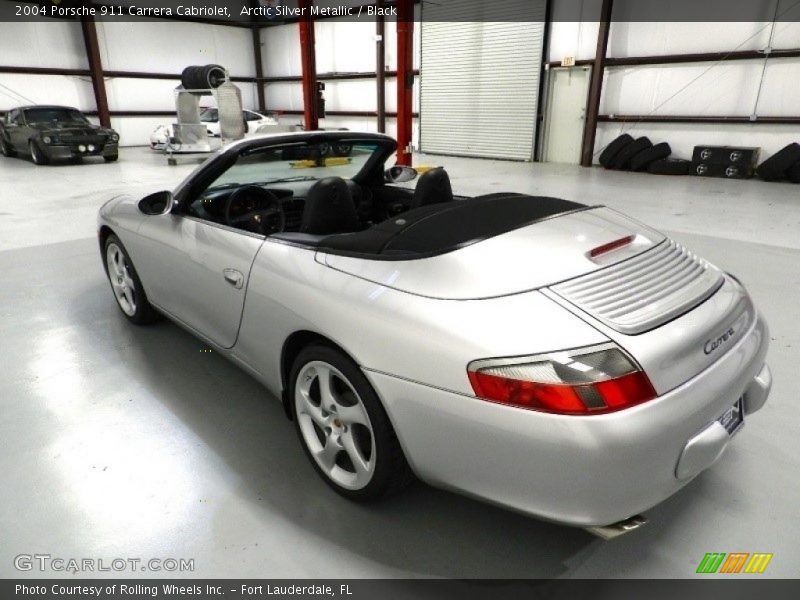 Arctic Silver Metallic / Black 2004 Porsche 911 Carrera Cabriolet