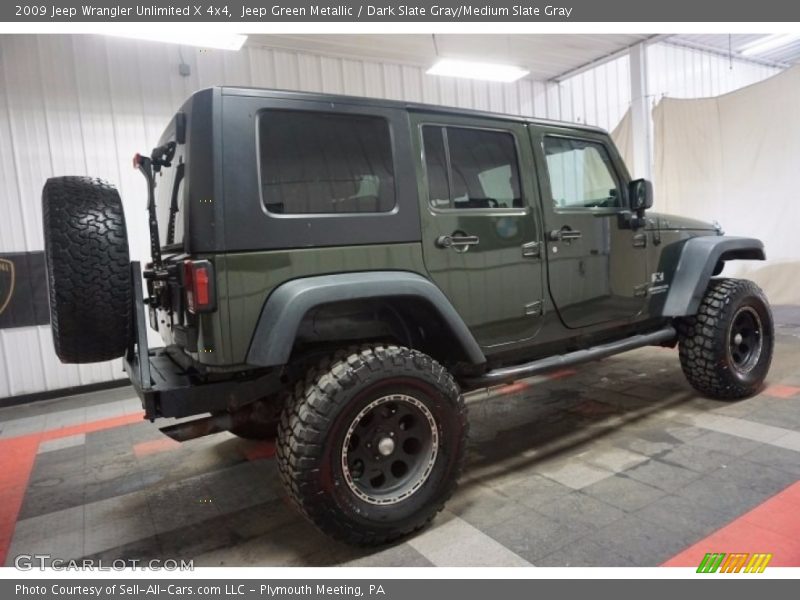Jeep Green Metallic / Dark Slate Gray/Medium Slate Gray 2009 Jeep Wrangler Unlimited X 4x4